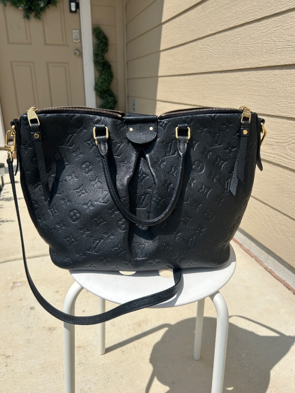 Louis Vuitton Monogram Empreinte Mazarine MM Noir/Black